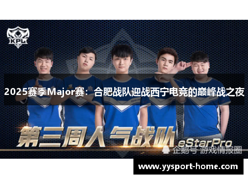 2025赛季Major赛：合肥战队迎战西宁电竞的巅峰战之夜